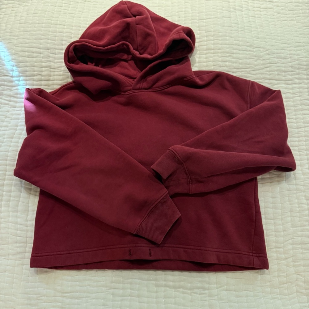 Burgundy Red Garage Hoodie